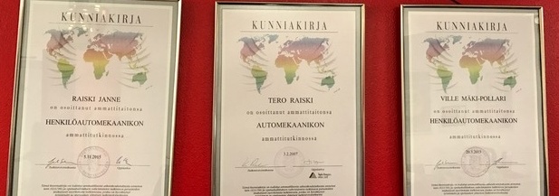 ammattitutkinto, Janne Raiski , Ville Mäki-Pollari, Tero Raiski